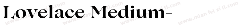 Lovelace Medium字体转换